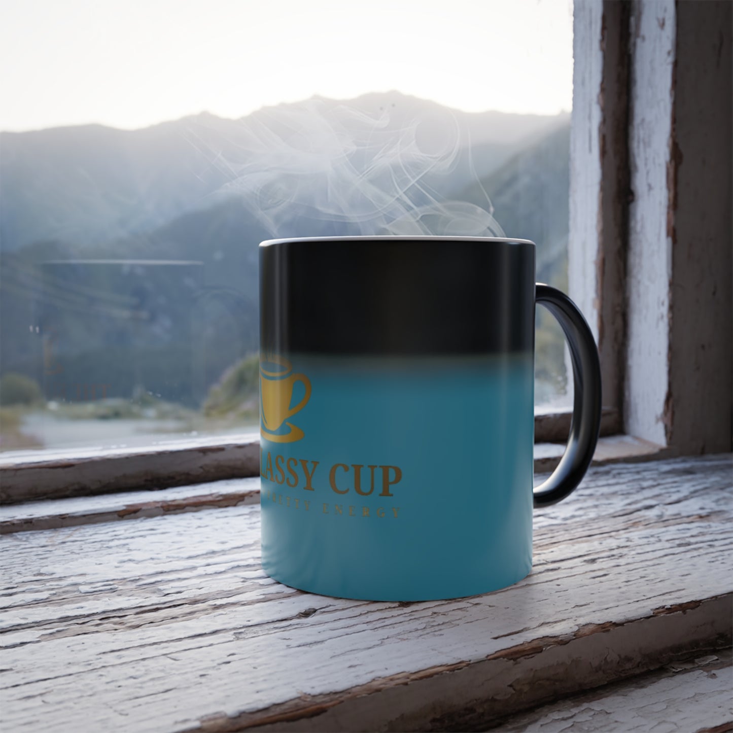 The Klassy Cup - Color Morphing Mug 11oz (Heat-Activated Coffee Mug)