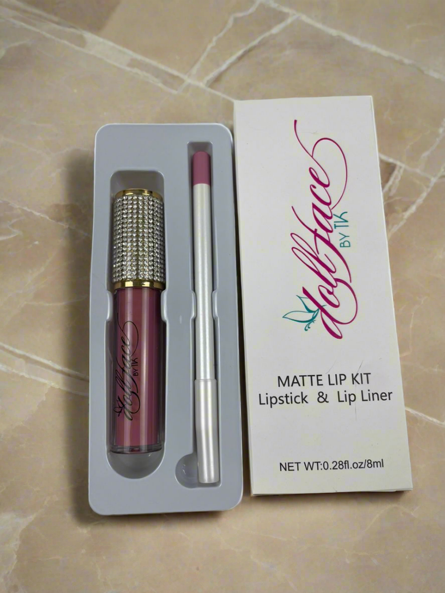 Matte Lipstick + Liner Set