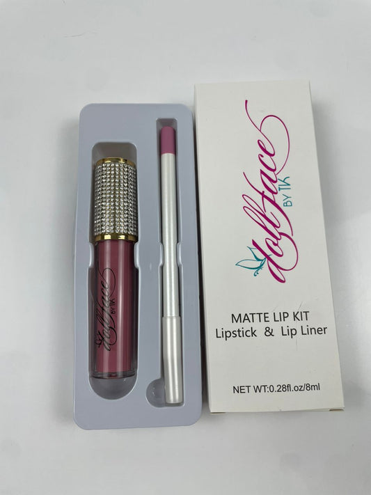 Matte Lipstick + Liner Set